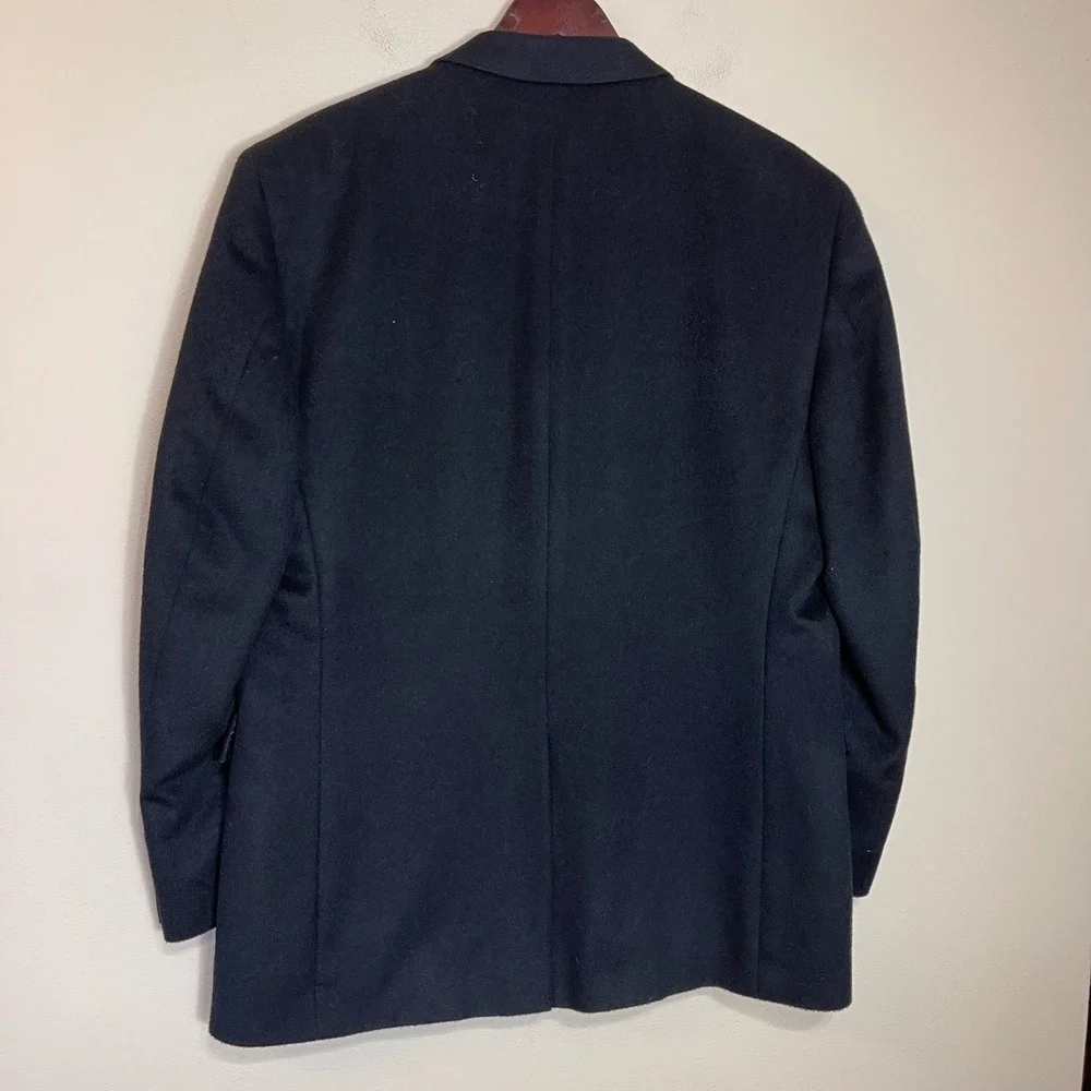 Jos A Bank Mens‎ 43R Black 100% Camel Hair Two Button Blazer Sport Coat 7649